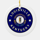 Louisville Kentucky Keramisch Ornament (Achterkant)
