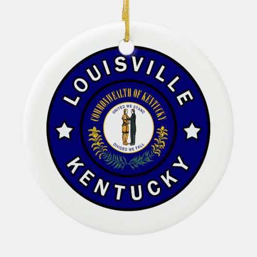 Louisville Kentucky Keramisch Ornament (Achterkant)