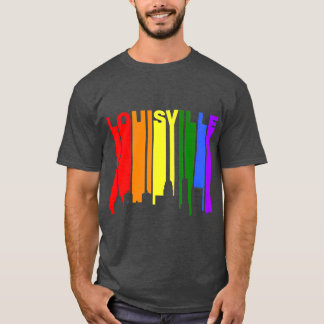 Louisville Kentucky LGBQ Gay Pride Rainbow T-shirt