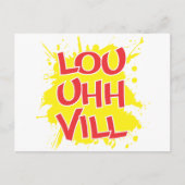 Louisville, Kentucky Lou, Ville Louie Ville KY Briefkaart (Voorkant)