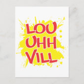 Louisville, Kentucky Lou, Ville Louie Ville KY Briefkaart (Voorkant)