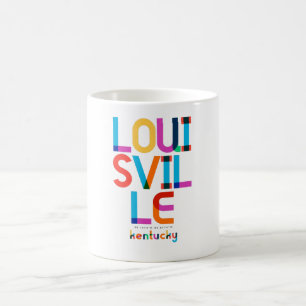 Louisville Kentucky Mid Century, Pop Art, Koffiemok