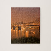 Louisville Kentucky Night Lights Bridge Ohio Legpuzzel (Verticaal)