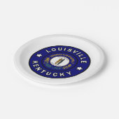 Louisville Kentucky Papieren Bordje (Gekanteld)