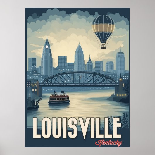 Louisville, Kentucky - Prachtige stad Uitzichten Poster (Voorkant)