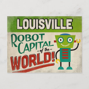 Louisville Kentucky Robot - Funny  Briefkaart