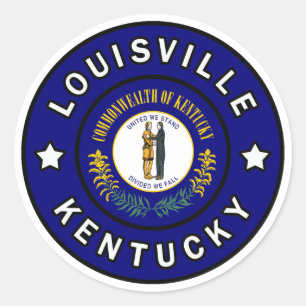 Louisville Kentucky Ronde Sticker