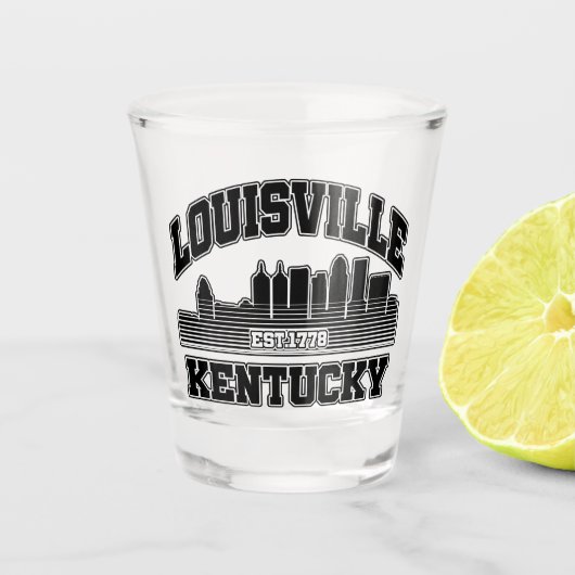 Louisville, Kentucky Shot Glas (Voorkant)