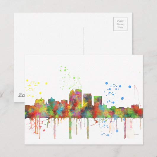 LOUISVILLE, KENTUCKY SKYLINE BRIEFKAART (Voorkant / Achterkant)