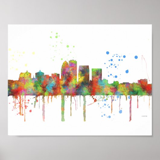 LOUISVILLE, KENTUCKY SKYLINE POSTER (Voorkant)
