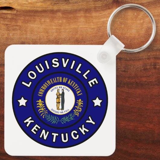 Louisville Kentucky Sleutelhanger (Achterkant)