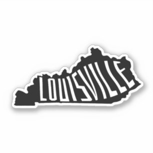 Louisville, Kentucky State Outline - Verenigde Sta Sticker