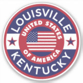 LOUISVILLE, Kentucky Sticker (Voorkant)