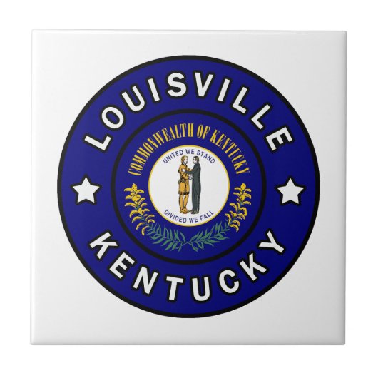 Louisville Kentucky Tegeltje (Voorkant)