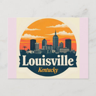 Louisville Kentucky USA Silhouet Briefkaart