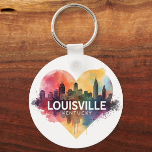 Louisville Kentucky USA Silhouette Sleutelhanger