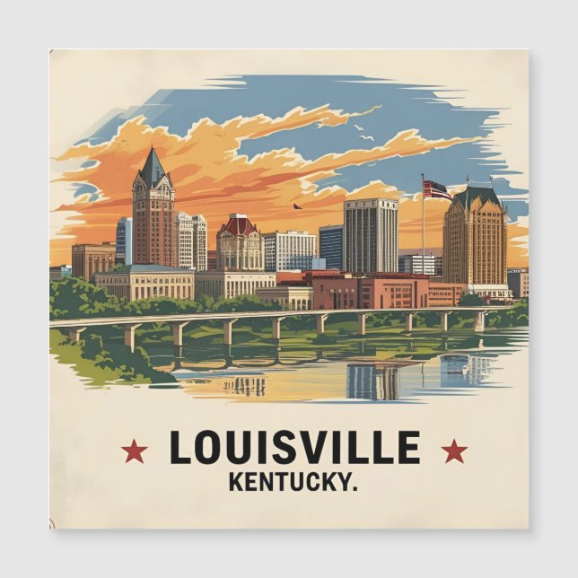 Louisville Kentucky USA Skyline (Voorkant)