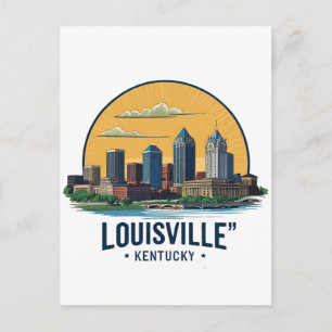 Louisville Kentucky USA Skyline Briefkaart