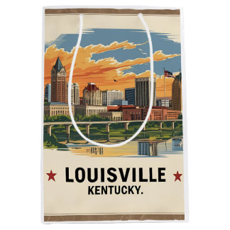 Louisville Kentucky USA Skyline Medium Cadeauzakje