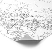 Louisville, Kentucky (zwart op wit) Poster (Hoek)