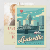 Louisville, Kenucky | Datum opslaan - Foto Save The Date (Voorkant / Achterkant)