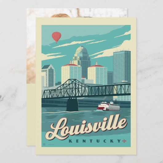 Louisville, Kenucky | Datum opslaan - Foto Save The Date (Voorkant / Achterkant)