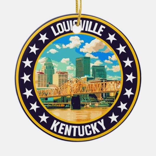 Louisville Keramisch Ornament (Voorkant)