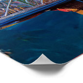 Louisville kleurrijke skyline Abstracte kunst Poster (Hoek)