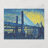 Louisville, KY Abraham Lincoln Bridge Schilderij Briefkaart (Voorkant)