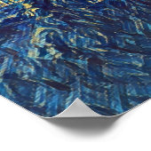 Louisville, KY Abraham Lincoln Bridge Schilderij Poster (Hoek)