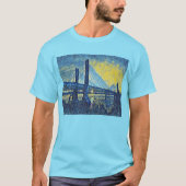 Louisville, KY Abraham Lincoln Bridge Schilderij T-shirt (Voorkant)