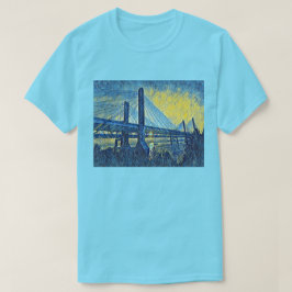 Louisville, KY Abraham Lincoln Bridge Schilderij T-shirt