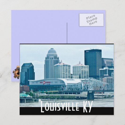Louisville KY Briefkaart (Voorkant / Achterkant)