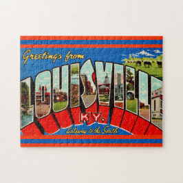 Louisville KY Groet Briefkaart Legpuzzel