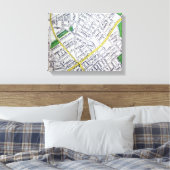 LOUISVILLE, KY kaart Canvas Afdruk (Insitu (Slaapkamer))