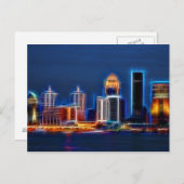 Louisville Ky Skyline Briefkaart (Voorkant / Achterkant)