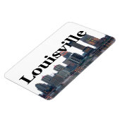 Louisville KY Skyline met Louisville in de lucht Magneet (Linkerzijde)
