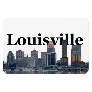 Louisville KY Skyline met Louisville in de lucht Magneet