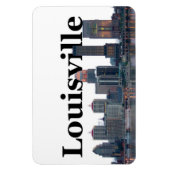 Louisville KY Skyline met Louisville in de lucht Magneet (Verticaal)