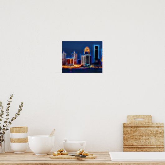 Louisville Ky skyline Poster (Keuken)