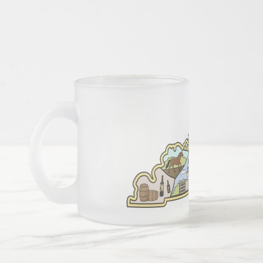  Louisville Lexington Kentucky Map Matglas Koffiemok (Links)