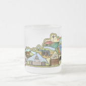  Louisville Lexington Kentucky Map Matglas Koffiemok (Center)