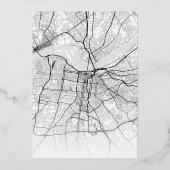 Louisville Liefde Locator | Stad thema bruiloft Folie Uitnodiging (Achterkant)