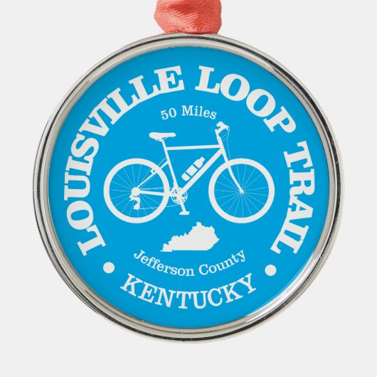 Louisville Loop (fietsen) Metalen Ornament (Voorkant)