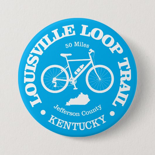 Louisville Loop (fietsen) Ronde Button 7,6 Cm (Voorkant)