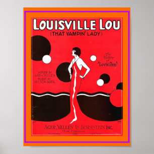 Louisville Lou 1920 vel Muziek kopiëren Poster