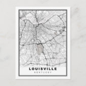 Louisville Map Briefkaart (Voorkant)