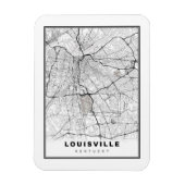 Louisville Map Magneet (Verticaal)