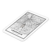 Louisville Map Magneet (Linkerzijde)