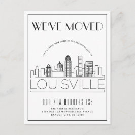 Louisville Modern Deco | Adreswijziging Aankondigingskaart